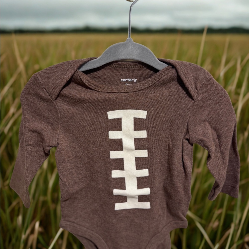 Carter's Brown Football Bodysuit